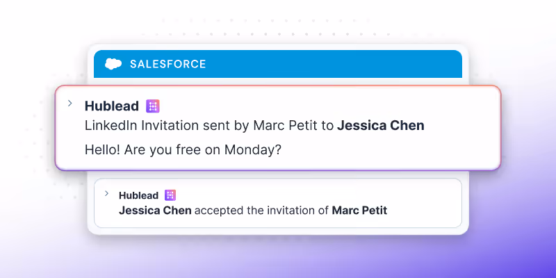 Sync LinkedIn activities to Salesforce