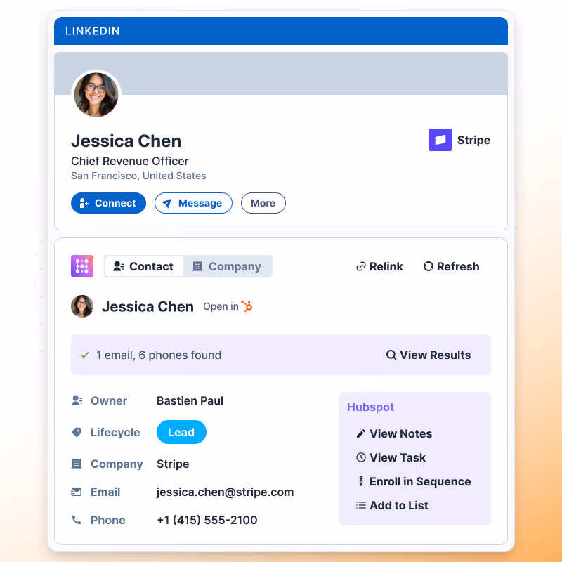 LinkedIn Hublead Widget